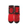 Anti-slip children's ankle socks - Spiderman - plush - Spider - red-black - 23-26