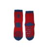 Anti-slip children's ankle socks - Spiderman - plush - Spider - red-blue - 23-26