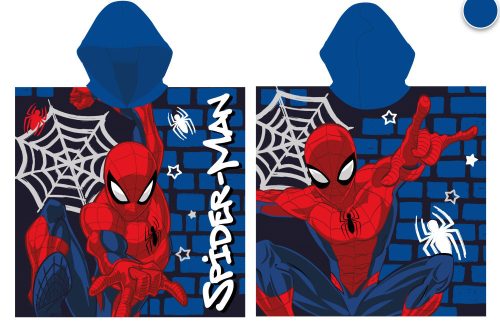 Spiderman quick drying poncho - 55x110 cm