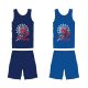 Spiderman cotton summer ensemble - T-shirt-shorts set - medium blue - 116