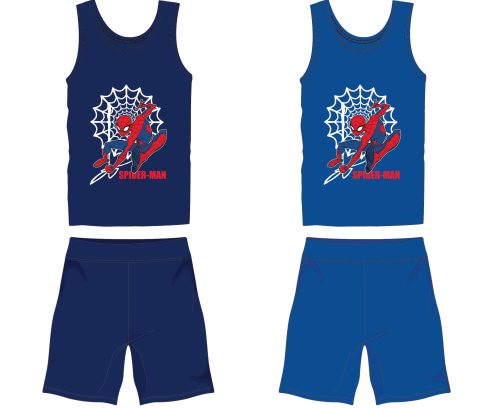 Spiderman cotton summer ensemble - T-shirt-shorts set - dark blue