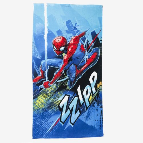 Spiderman children's beach towel - quick drying beach towel - blue