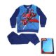 Winter cotton children's pajamas - Spiderman - dark blue - 140