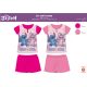 Stitch summer short-sleeved children's pajamas for little girls - cotton pajamas - pink - 122