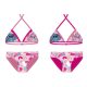 Stitch kétrészes fürdőruha kislányoknak - bikini háromszög felsőrésszel - pink - 104