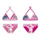 Stitch kétrészes fürdőruha kislányoknak - bikini háromszög felsőrésszel - pink - 128