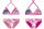 Stroj kąpienowy dwuczęściowy Stitch dla dziewczenik - bikini z troykątną górą - róży - 98