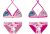 Stitch kétrészes fürdőruha kislányoknak - bikini háromszög felsőrésszel - rózsaszín - 98