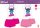 Stitch cotton summer ensemble for girls - T-shirt-shorts set - pink - 152