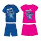 Disney Stitch cotton summer ensemble - t-shirt-shorts set - medium blue - 116