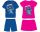 Letni bawełniany komplet Disney Stitch - kompletna koszulka-sorty - średni błękit - 98
