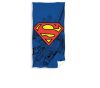Dziecięcy tułków plazowy Superman - 100% bawełna - 70x140 cm - kolor granatowy