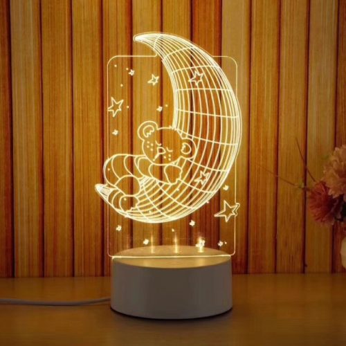 DreamLED  Dekoratív Maci a holdon  LED Lámpa