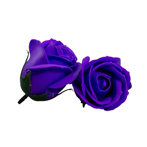 Dark purple soap rose 5.5 cm