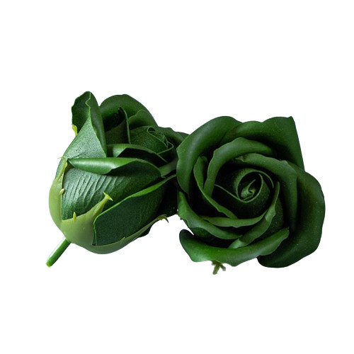 Róża mydlana ciemnozielona 5,5 cm