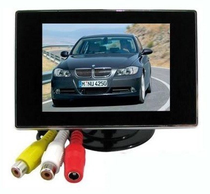 3.5'' TFT LCD mini monitor autóba színes tolatókamera monitor