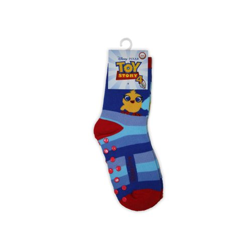 Non-slip children's ankle socks - Toy Story - plush - blue striped - 27-30