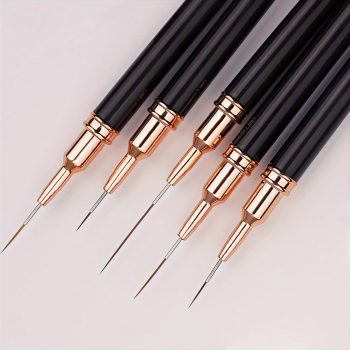 5 darabos Professzionális Köröm Művészeti Ecsetkészlet - Finom Szegélyező, Részletező Csík, Virágmintás & UV Gél Lakk Eszközök - Formaldehidmentes Manikűrhöz és Pedikűrhöz   5 darabos Professzionális Köröm Művészeti Ecsetkészlet - Finom Szegélyező, Részletező Csík, Virágmintás & UV Gél Lakk Eszközök - Formaldehidmentes Manikűrhöz és Pedikűrhöz