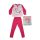Długa, cienka bawełniana pijama dziecięca - Jednorożec - Jersey - róży - 134