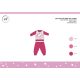 Winter cotton interlock baby pajamas - Unicorn - pink - 86