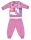 Gruba zimowa pijama dziecięca Jednorożec - bawełniana pijama flanelowa - ciemny róż - 86