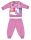 Unicorn winter thick baby pajamas - cotton flannel pajamas - dark pink - 86