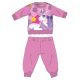 Unicorn winter thick baby pajamas - cotton flannel pajamas - dark pink - 86