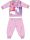 Gruba zimowa pijama dziecięca Jednorożec - bawełniana flanelowa pijama - jasny róż - 86