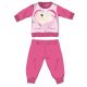 Unicorn winter cotton baby pajamas - interlock pajamas - pink - 80