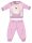Zimowa bawełniana piżama dziecięca Jednorożec - piżama interlock - jasnoróżowa - 80