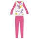 Unicorn long thin children's pajamas - cotton jersey pajamas - pink - 104