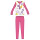 Długa, cienka pijama dziecięca Jednorożec - bawełniana pijama z jerseyu - róża - 128