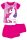 Unicorn cotton summer ensemble - T-shirt-shorts set - pink - 104