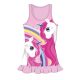 Unicorn summer cotton beach dress - light pink - 122