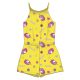 Unicorn summer cotton overalls - yellow - 128