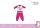 Unicorn baby pajamas - jersey cotton pajamas - pink - 86