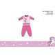 Unicorn baby pajamas - jersey cotton pajamas - dark pink - 86