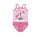 Unikornis baba egyrészes fürdőruha kislányoknak - rózsaszín - 92