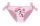 Unicorn baby swimsuit bottom for little girls - light pink - 86