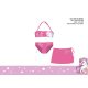 Unicorn swimsuit set for little girls - bikini+skirt - pink - 110