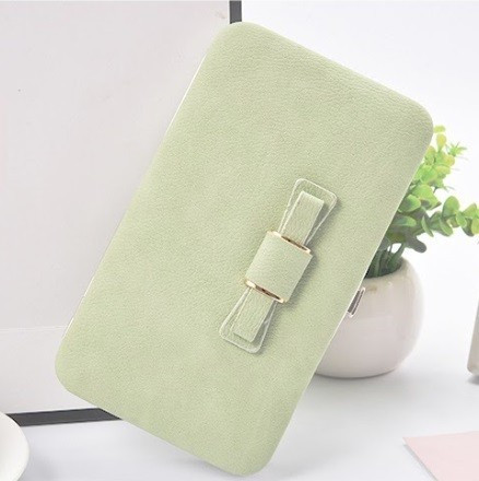 Women's wallet, envelope bag Light green
