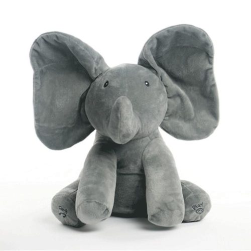 Musical plush elephant Grey