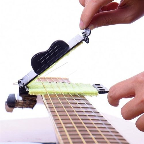 Guitar string cleaning pad