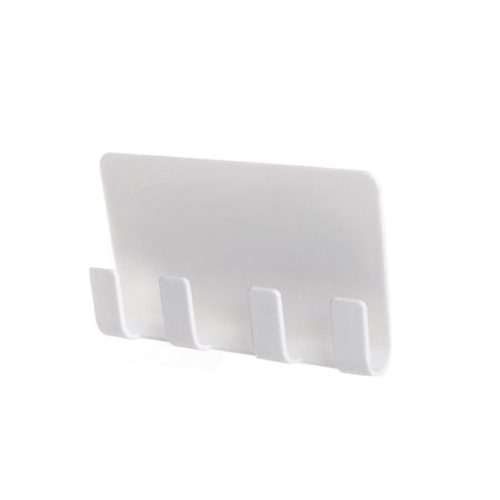 Universal wall mount phone holder and hanger White