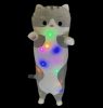 Pisică lungă luminosă - pisică lungă de plush, grey (70cm)