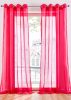 Topfinel Curtain translucent red 140x180 cm