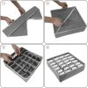 Yorgewd folding drawer organizer (grey, 2 pcs/pack)