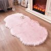 HEQUN Faux Fur Carpet 75x120cm (Pink)