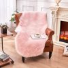 HEQUN Faux Fur Carpet 75x120cm (Pink)