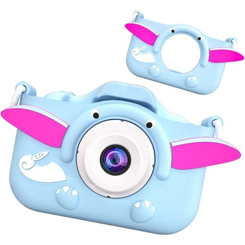 Digital Elephant Camera for Kids (Blue)